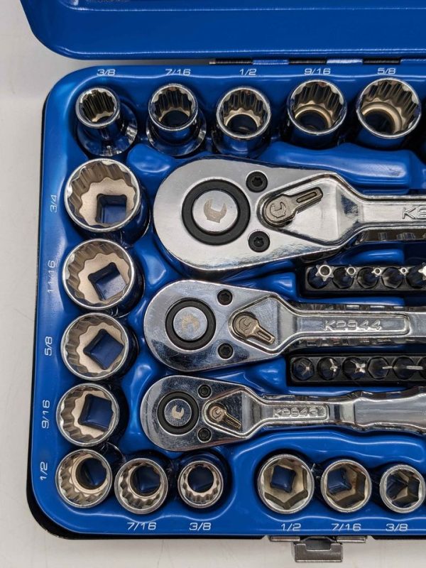 KINCHROME 1/4 3/8 AND 1/2 DRIVE 74 PCE METRIC AND IMPERIAL SOCKET SET - BP287923 - Image 4