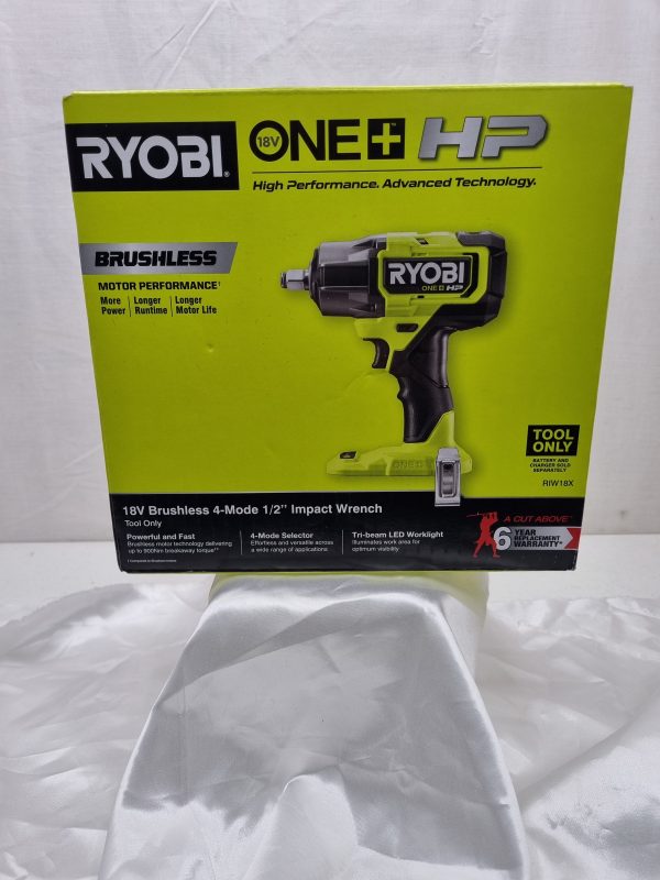 RYOBI 18V ONE+ HP™ Brushless 4-Mode ½” Compact Impact Wrench IP310363