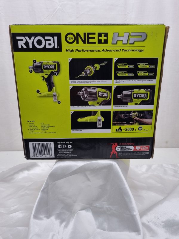 RYOBI 18V ONE+ HP™ Brushless 4-Mode ½” Compact Impact Wrench IP310363 - Image 2