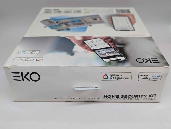 Sealed EKO 4 Pack Indoor/Outdoor WiFi Security Camera Home Security Kit (169515) - BP333366 - Image 6