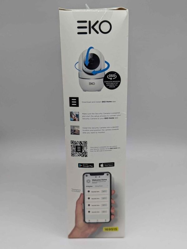 Sealed EKO 4 Pack Indoor/Outdoor WiFi Security Camera Home Security Kit (169515) - BP333366 - Image 5