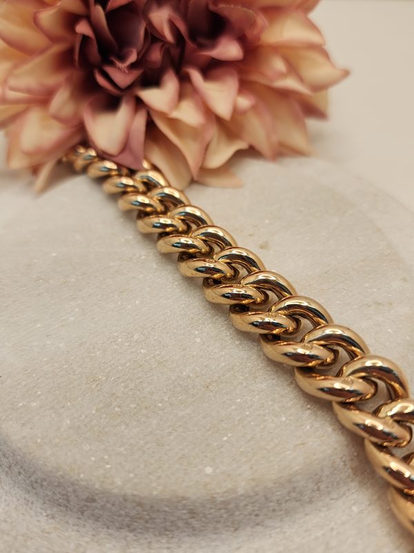 9CT Rose Gold Euro Bolt Bracelet – IP298343