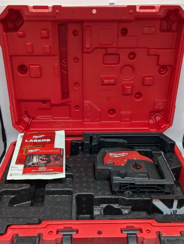 Milwaukee 12V Cross Line + 2 Plumb Laser Level Skin-Only (M12CPL) - BP341542