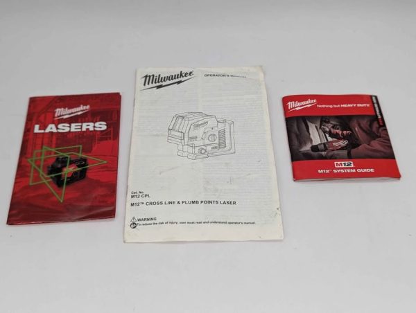 Milwaukee 12V Cross Line + 2 Plumb Laser Level Skin-Only (M12CPL) - BP341542 - Image 7