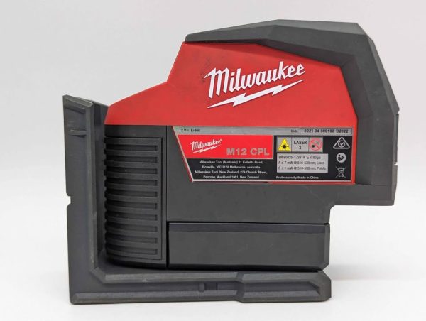 Milwaukee 12V Cross Line + 2 Plumb Laser Level Skin-Only (M12CPL) - BP341542 - Image 4