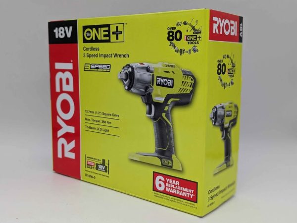 Sealed Ryobi 18V ONE+ 3-Speed Impact Wrench Skin-Only (R18IW) - BP345876