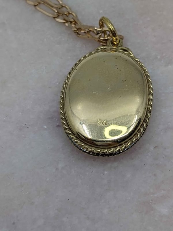 9CT YELLOW GOLD OVAL LOCKET PENDANT 4.91GMS *EXCLUDES CHAIN*  - BL288358-1 - Image 6