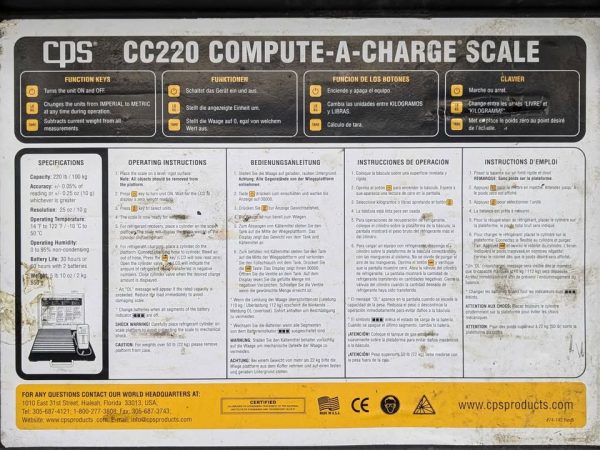 CPS Compute-A-Charge Scale (CC220) - BP345049 - Image 2