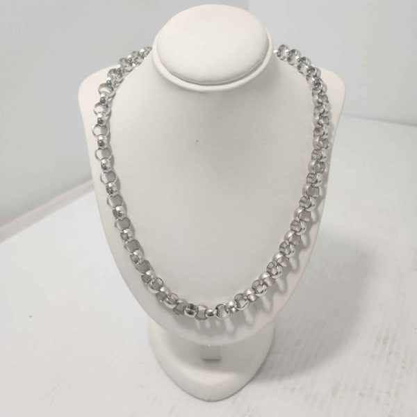 LADIES 9CT WHITE GOLD NECKLACE #GN326857 - Image 6