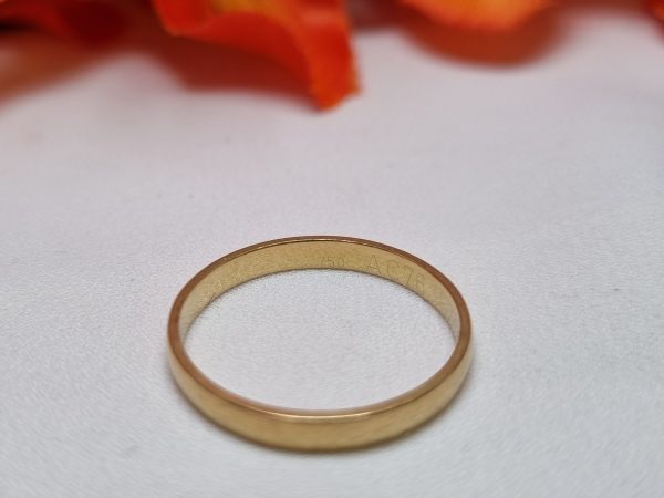 18ct Yellow Gold Band TW334538 - Image 3