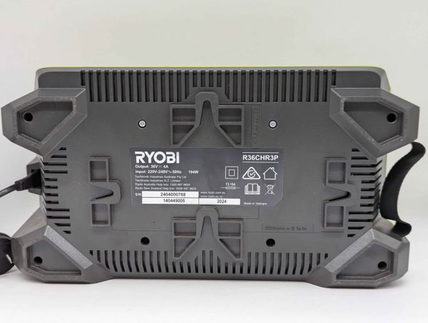 Ryobi 36V 4Ah 3 Port Rapid Charger (R36CHR3P) - BP341168 - Image 6