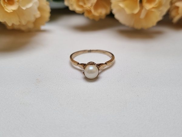 9ct Rose Gold Pearl Ring TW334865 - Image 2