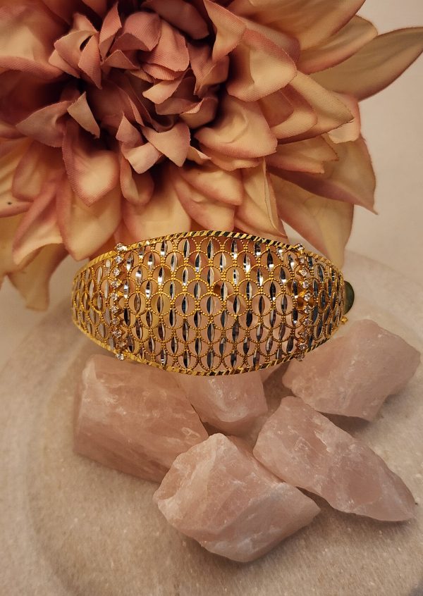 22CT Yellow Gold Lattice Bracelet - IP344695