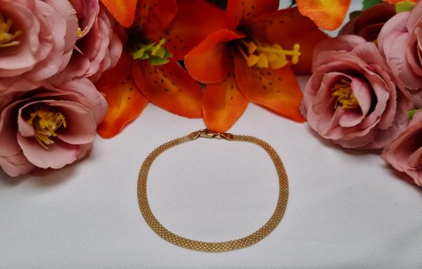 18ct Yellow Gold Woven Bracelet TW342420