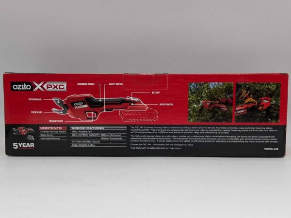 Sealed Ozito 18V Pruning Shears Skin-Only (PXPRU-018) - BP346053 - Image 4