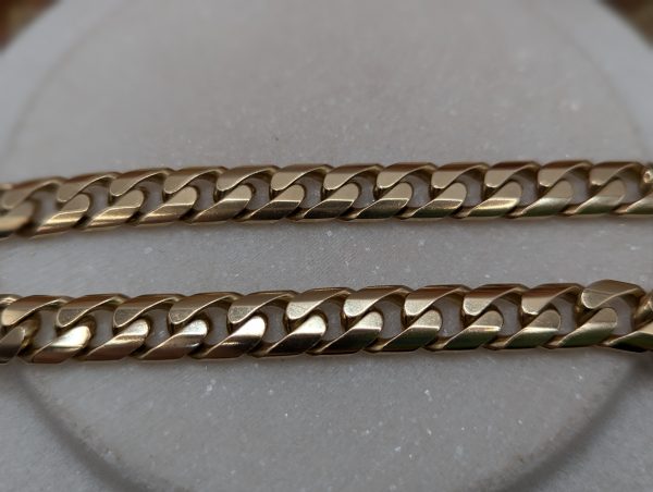 Men's 10CT Yellow Gold Curb Link Chain (108.7gms) - BP349353 - Image 5