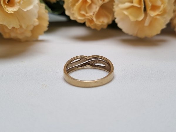 9ct Yellow Gold Curved Ring TW343985 - Image 3