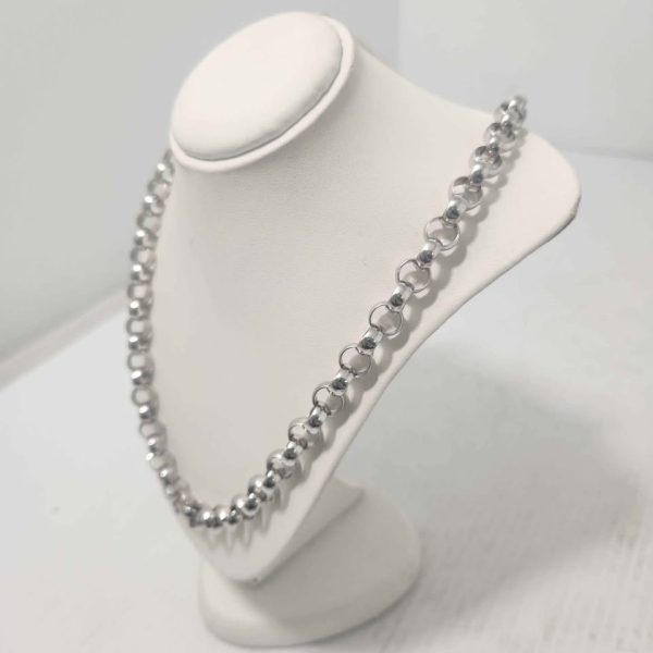 LADIES 9CT WHITE GOLD NECKLACE #GN326857 - Image 7