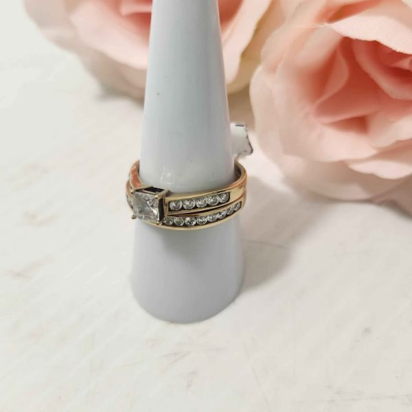 LADIES 9CT YELLOW GOLD RING #GN337755 - Image 8