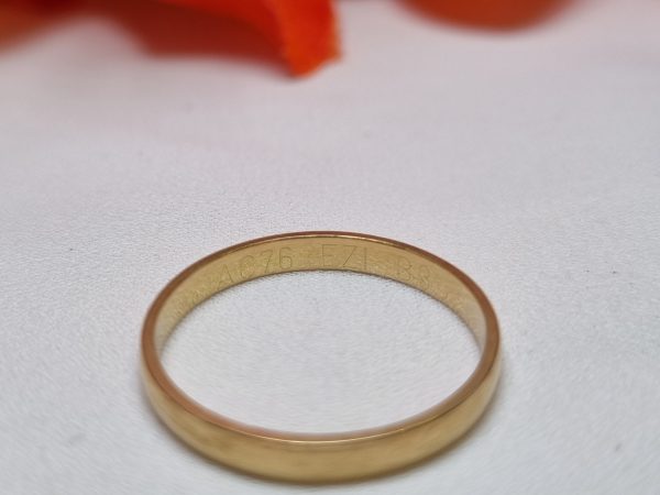 18ct Yellow Gold Band TW334538 - Image 8