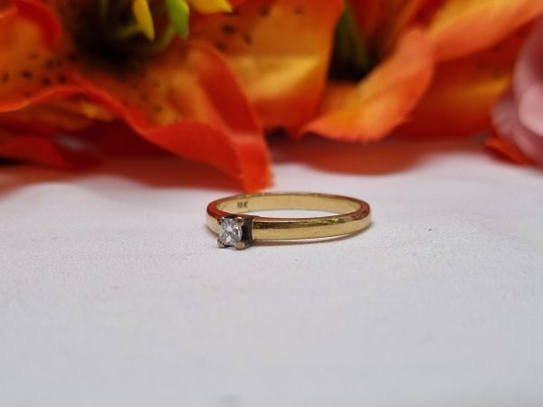 18ct Yellow Gold Solitaire Ring TW335286 - Image 6