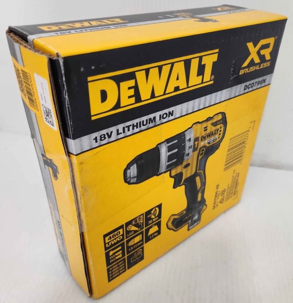 DeWalt DCD796N 18V XR Li-ion Brushless Compact Combi Hammer Drill - Skin Only #GN349958 - Image 10