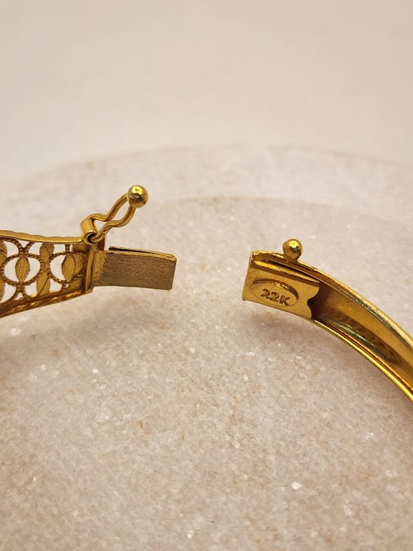 22CT Yellow Gold Lattice Bracelet - IP344695 - Image 12