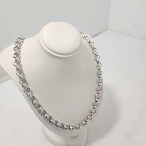 LADIES 9CT WHITE GOLD NECKLACE #GN326857 - Image 9