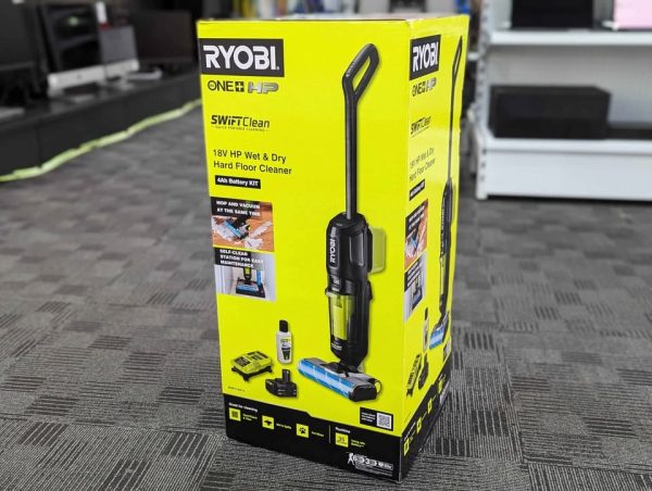 Sealed Ryobi 18V HP Wet & Dry Hard Floor Cleaner 4Ah Battery Kit (RHFC18X14) - BP346772