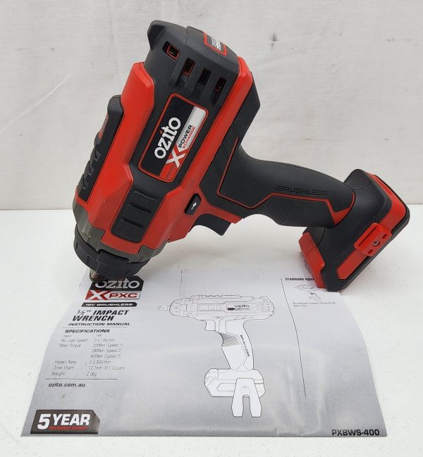 Ozito PXC 18V Brushless 3-Speed 1/2 Impact Wrench - IP340977 - Image 3