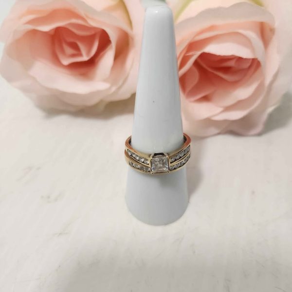 LADIES 9CT YELLOW GOLD RING #GN337755 - Image 6