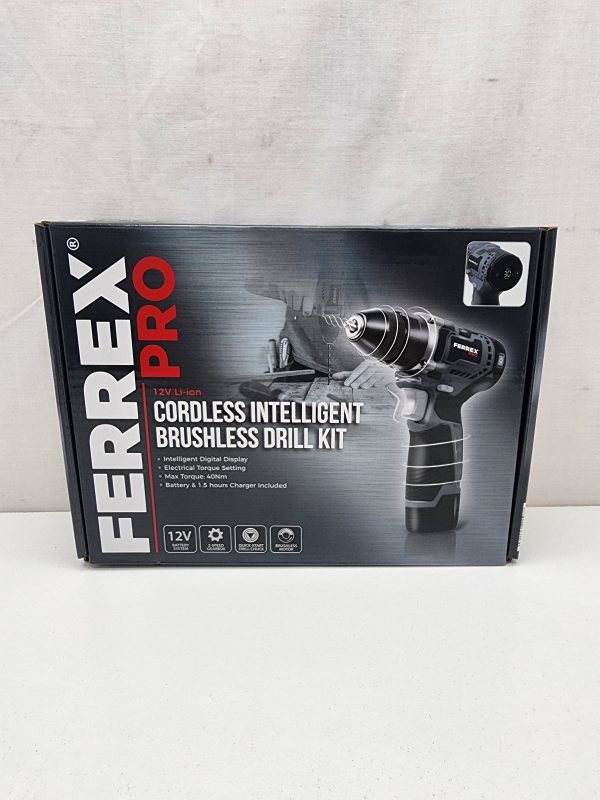 Ferrex Pro Cordless Brushless Drill Kit 716679 - IP339044