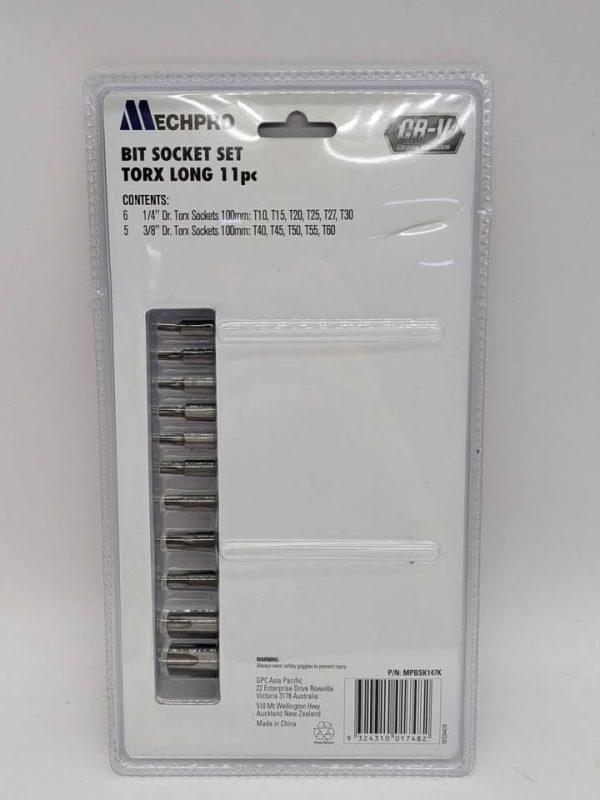 Sealed MechPro 11 Pce Torx Long Bit Socket Set - BP346040 - Image 3