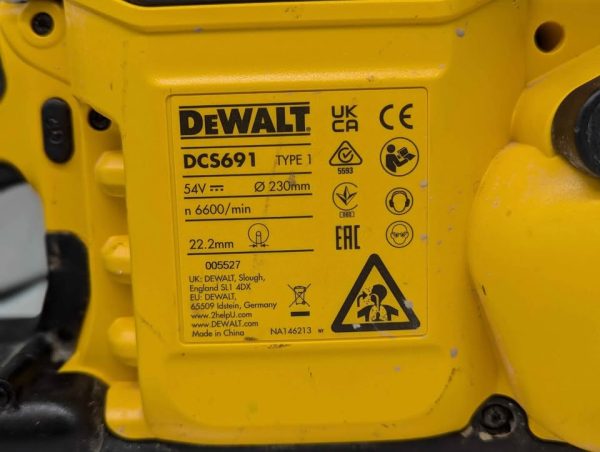 DeWalt 54V 230mm Brushless Concrete Cut Off Saw w/ 12Ah Battery (DCS691) - BP343631 - Image 8