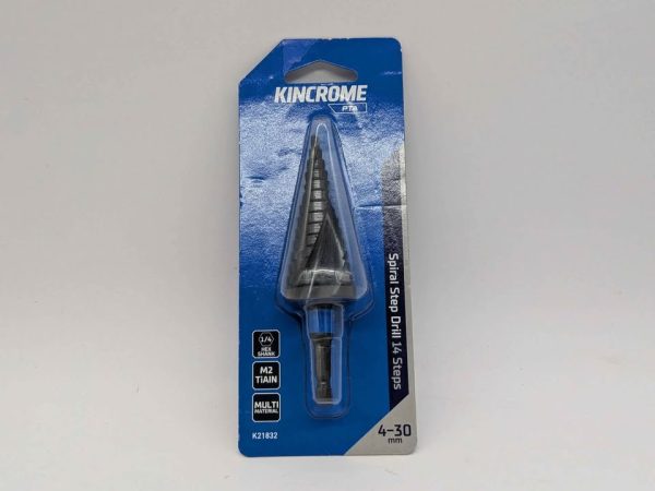 Sealed Kinchrome PTA 4-30mm 1/4 Spiral Step Drill Bit - BP346039