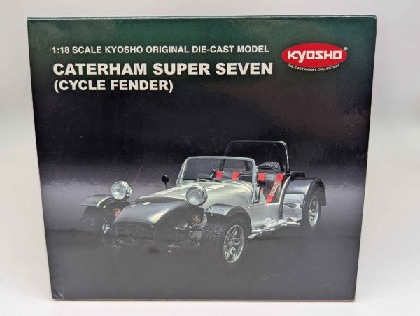 Kyosho 1:18 Scale Caterham Super Seven Model Car (Cycle Fender - Carbon Black) - BP350367 - Image 2