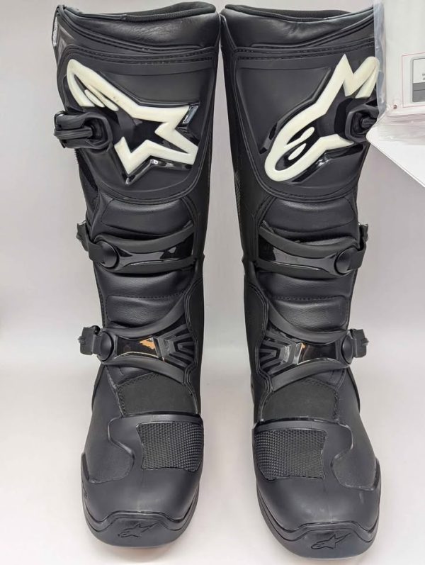 AlpineStars Tech 3 Black Motorbike Boots (Size US9) - BP349317 - Image 2