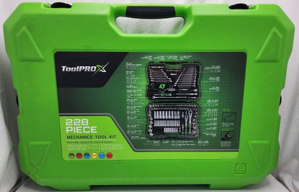 ToolPRO-X Tool Kit 1/4" 3/8" & 1/2" Drive Metric/SAE 228 Piece - IP352020 - Image 3