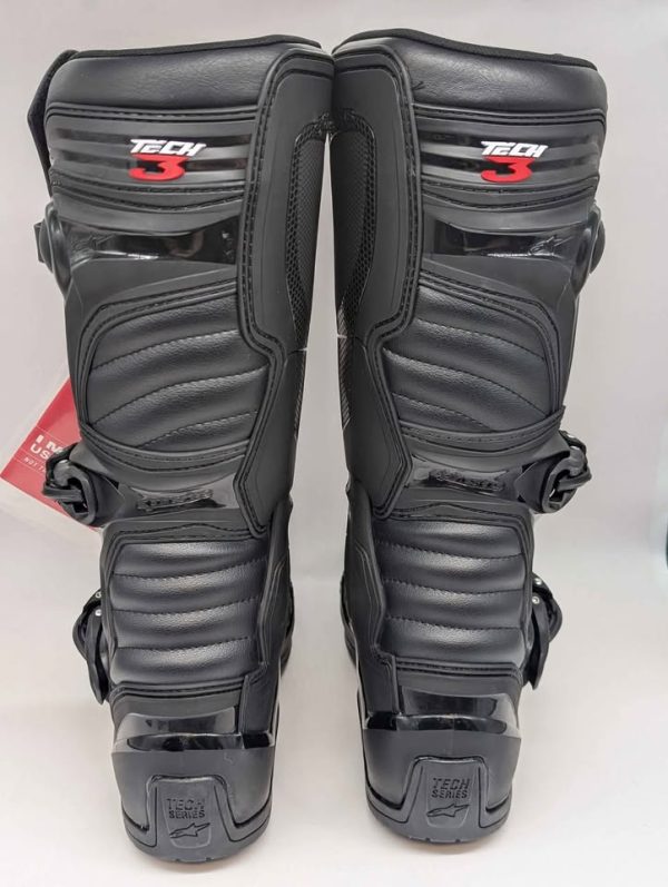 AlpineStars Tech 3 Black Motorbike Boots (Size US9) - BP349317 - Image 7