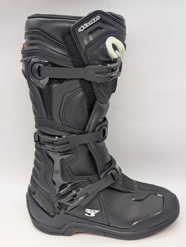 AlpineStars Tech 3 Black Motorbike Boots (Size US9) - BP349317 - Image 3