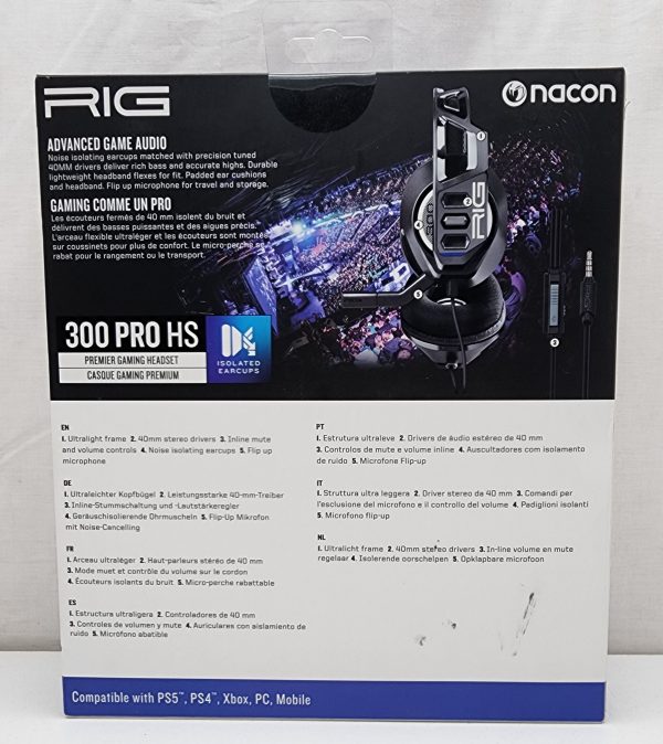 RIG 300 Pro HS Gaming Headset (Black) - IP348884 - Image 2