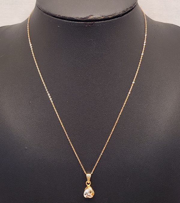 9CT Yellow Gold Necklace & Pendant - IP335582