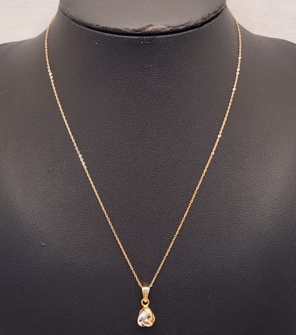 9CT Yellow Gold Necklace & Pendant - IP335582 - Image 6