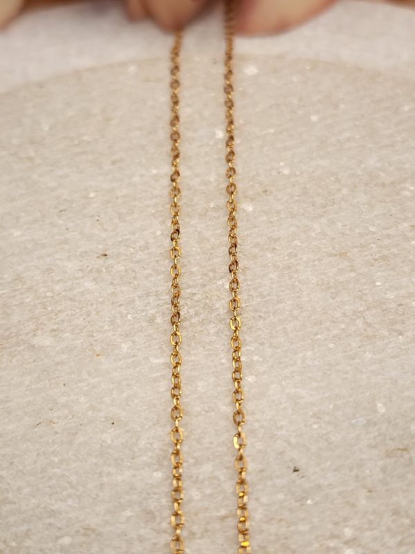 9CT Yellow Gold Necklace & Pendant - IP335582 - Image 2