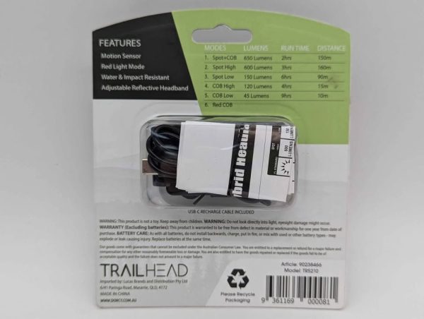 Sealed TrailHead 650Lumens Storm Headlamp - BP347985 - Image 2