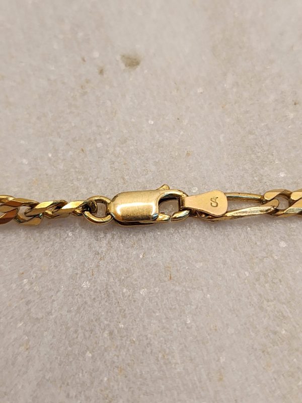 50CM 9CT Yellow Gold Figaro Chain - IP298754 - Image 10