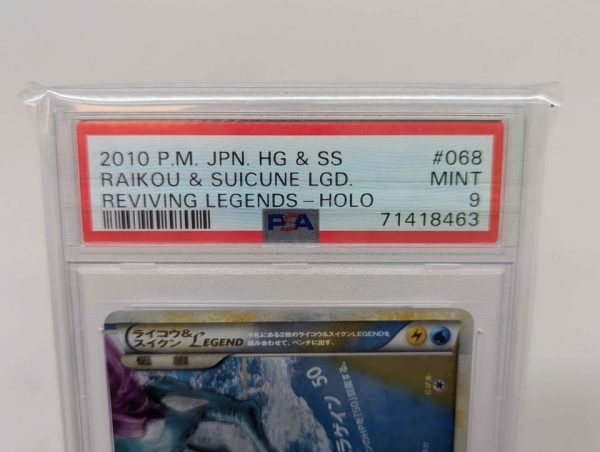 PSA Graded Pokemon 2010 Raikou & Suicune Reviving Legends Cards x 2 (Mint 9) - BP338678 - Image 5