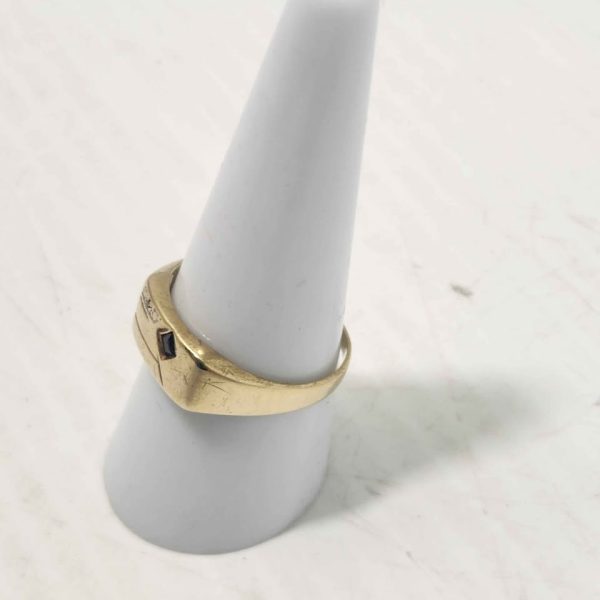 MENS 9CT YELLOW GOLD RING #GN359298 - Image 9