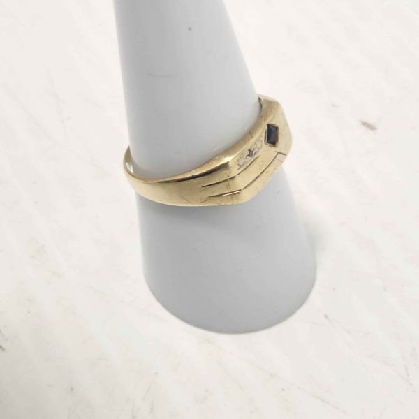 MENS 9CT YELLOW GOLD RING #GN359298 - Image 11