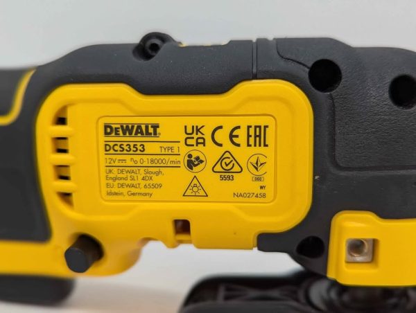 DeWalt 12V XR Brushless Oscillating Multi-Tool Skin-Only (DCS353) - BP354382 - Image 4